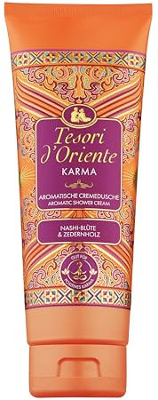 Tesori d'Oriente Cremedusche 'Karma' | aromatisches Duschgel mit Nashi-Blüte & Zedernholz | Duschcreme zur Körperpflege | Wellness-Rituale für Körper & Sinne | 250ml