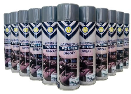 CVS Dashboard Shine Silicone Spray: Cleans, Shines & Protects Car Interior Trim | Restores Luster | Car Interior Cleaner - Removes Dirt, Dust & Residue | Scented - 500ML (OCEAN, Pack of 12)