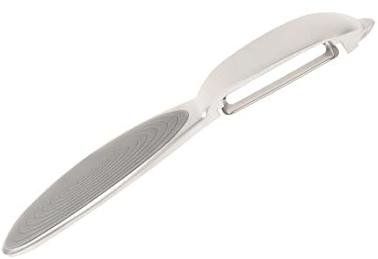 Wiltshire Colour Rush Swivel Peeler, Chrome Plated, Anti-Slip Comfortable Soft Grip Handle, Sharp Stainless Steel Blade, Potato Peeler, Fruit, Carrot, Apple, Heavy Duty & Durable, Grey, 16.5x2.2x1.8cm