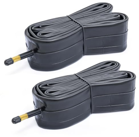 700x35/43C Camera d'aria per bicicletta 37/45-622, 28 pollici camera d'aria (2-PCS), camera d'aria affidabile 700x35 700x38C 700x40C 700x42C adatta per strada/mountain bike, valvola Schrader da 48mm