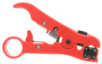 Pince coupe-pince électrique multifonction adaptée pour RG59, RG6, RG11, RG7, coupe et dénudage de câbles coaxiaux