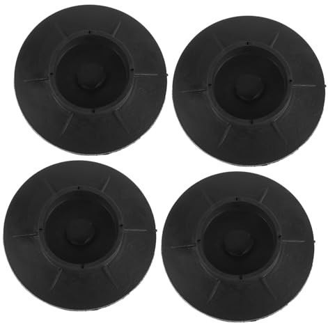 4pcs Rubber Anti Vibration Pads for Washer and Dryer Black | Non-slip Shock Absorbing, Wide Compatibility for Rvs and Campers, Compact Four Pack