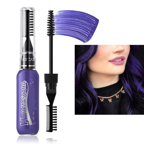 Peines de tizas para el pelo para niñas, lavable, juego de tinte de pelo lavable, color temporal, 8 colores, juego de tizas para el pelo para de cumpleaños, cosplay y accesorios de iluminación