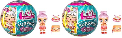 L.O.L. Surprise! Surprise Swap Tots - 1 Muñeca Coleccionable de un Surtido de 9 con Expresión Extra y 2 Looks en Uno - Sorpresa al Abrir la Caja - Optimo para Niñas y Niños Mayores de 3 Años