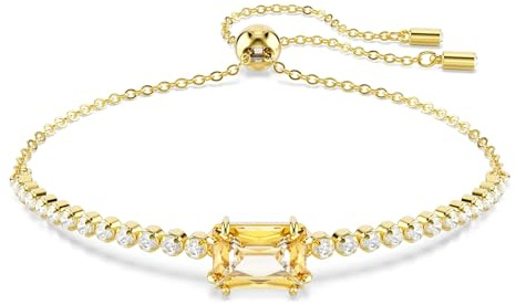 Swarovski Matris tennisarmband, gult, guld glänsande
