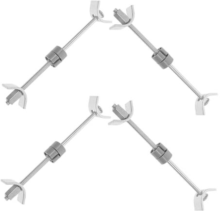 VILLCASE 4 Pezzi connettore metallico acciaio pesante tirare il bullone connettore mobili montato connettore di giunzione del piano di lavoro connettore giunto da banco