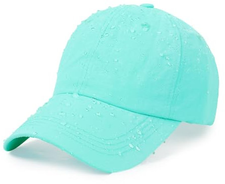 BXVXWKJXKR Unisex schnell trocknende Laufmütze, Outdoor-Sonnenschutz, Baseballmütze, leicht, wasserdicht, für Damen und Herren, Hellgrün, Einheitsgröße