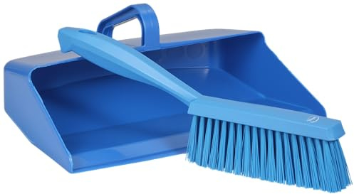 Dustpan & Medium Hand Brush Set, 300 mm, Blue
