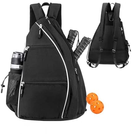 QIUPFGUT Tasche für Tennisschläger, Tennistasche für 2 Schläger, Tennis-Paddel-Rucksack,Badmintonschläger, Tasche, Schläger-Tragetasche, Handtasche für Tennis/Pickleball/Badminton/Squash-Sportarten