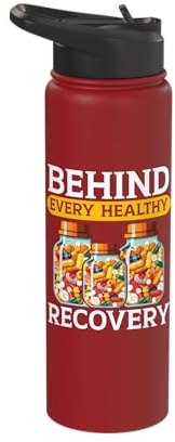 Pharmacist Prescription Pharmacy Tech Medicine Medical Stainless Steel Insulated Water Bottle