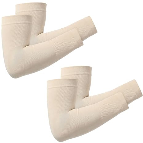 Nogeqi 2 Pair Arm Covers for Women, UV Sleeves for Men, Cooling Sun Protection Sleeves, UPF 50 Arm Compression Sleeves Men,Compression Arm Sleeve for Outdoor Work, Sports, Men & Women