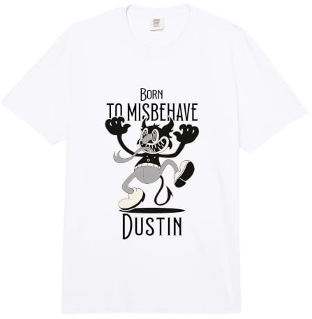 Dustin - Beau nom de garçon avec Un Petit démon Mignon Comfort Colors Adult Heavyweight T-Shirt