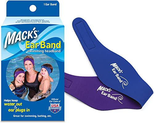 Mack's - Bandeau pour Piscine en Neoprene - Protège Oreille pour Enfant