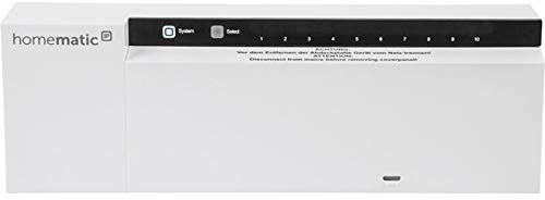 Homematic IP Fußbodenheizungscontroller – 10 Kanäle | Smart Home, digitale Steuerung Fußbodenheizung mit oder ohne App, Energie sparen, 143238A0