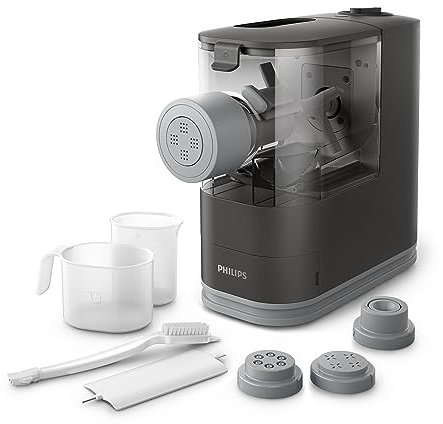 Philips Macchina Per La Pasta - Completamente Automatica, Con Auto Pesatura, 4 Trafile, Bianco/Champagne (HR2334/12)
