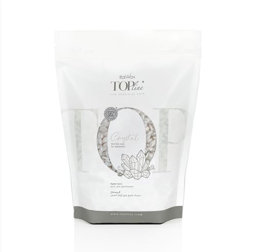 Italwax Top Line Crystal - 750g - Waxing Perlen für Haarentfernung – Duftlos - Synthetische Formulierung ideal für empfindliche Haut - Empfohlen für Bikinizone und Achseln