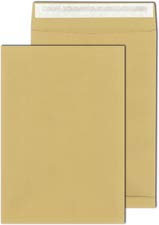 Mailmedia Faltenversandtasche B4, ohne Fenster, braun mit Haftklebung, 140 gqm, Falte: 40 mm, Natron - 1 Stück (30007075)