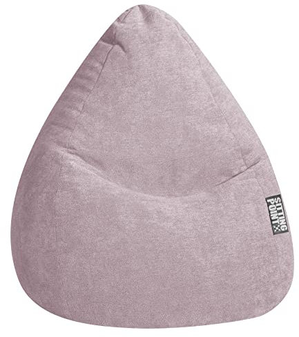 SITTING POINT only by MAGMA Sitzsack ALFA Velours Altrose XXL ca. 300L