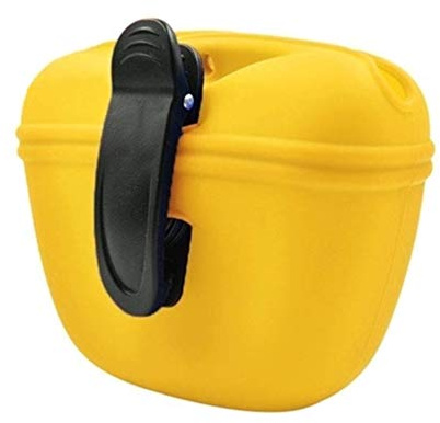 RoyalCare Silicone Dog Treat Pouch-Small Training Bag-Portable Dog Treat Bag for Leash with Magnetic Closure and Waist Clip[US Design Patent]