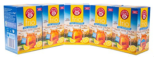 Teekanne frio Classic Eistee Zitrone, 5er Pack (5 x 18 Teebeutel), 5 x 45 g