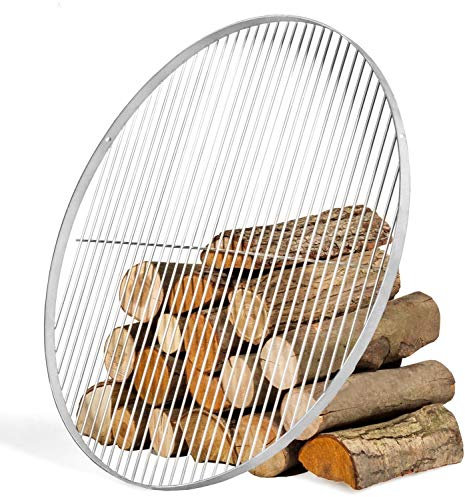 JS Garten Deko Grillrost aus Edelstahl Ø 60 cm rund Grillrost für Schwenkgrill geeignet Rundgrill CookKing