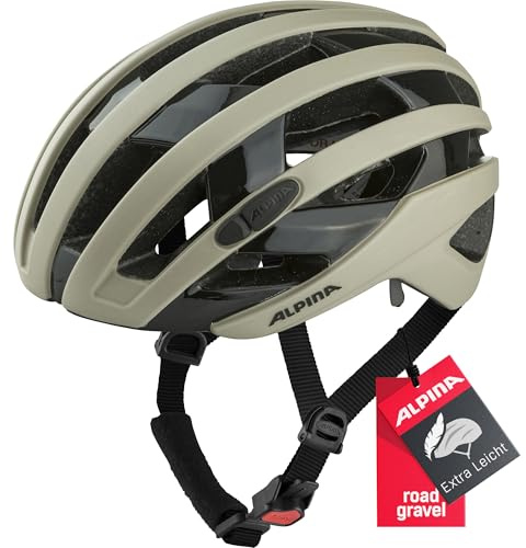 Alpina RAVEL - Sicherer, Individuell Anpassbarer & Belüfteter Fahrradhelm Mit Fliegennetz Für Erwachsene, Mojave-Sand matt, 55-59 cm