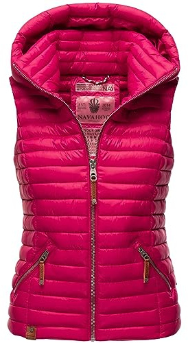 Navahoo Chaleco acolchado para mujer B696, fucsia, S