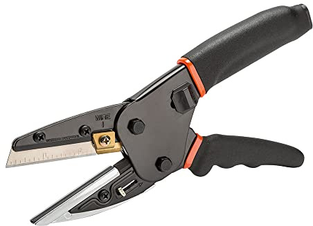Profi-Partner Amboss-Universalschere, 4 Klingen, 25 cm, für Seile und Kabel | mit Cutter-Funktion, titanbeschichteter Kabeltrenner, ergonomischer Griff, für Garten und Werkstatt, Stahlklinge HRC 60