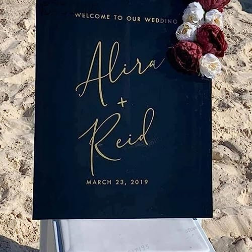 Willkommensschild Hochzeit Mit Persönlichen Namen & Datum, DIY Willkommen Zu Unserem For Immer Hochzeit Aufkleber Rasen Hochzeit, Willkommen Schriftzug, Willkommensschild Hochzeit