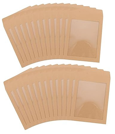 LALAFINA Kraftpapier Umschläge 25 Stück Leere Einladungsumschläge Briefumschläge 14x19 Wasserfeste Dokumentenmappe für Fotos und Anzeigen