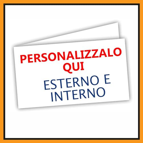 LE GEMME DI VENEZIA 100 Geschenkkarten - Personalisieren Sie sie hier - Vorder- und Rückseite - Fügen Sie Ihr Bild und Ihren Satz hinzu - Konfetti-Taschentücher Hochzeit, Taufe, Schulabschluss, Geburt