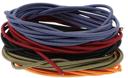 VILLCASE 5pcs Elastic Bands for Travelers Notebook Stretchy Scrapbook Fixing Strap Colorful Journal Wraps in Red Blue Green and Orange