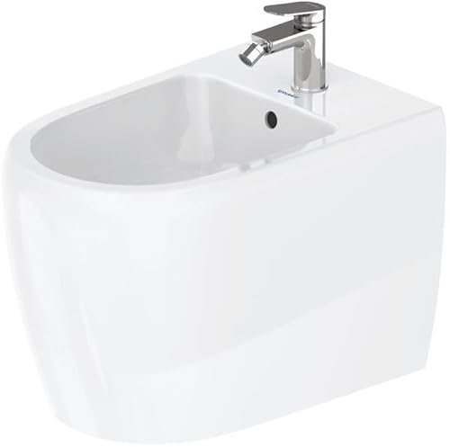 Duravit Qatego Standbidet, 1 Hahnloch, mit Überlauf, 390x600x400mm, 2263102000, Farbe: Weiß