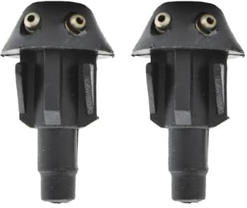 Car Windshield Wiper Water Nozzle For 106 205 206 306 506 Hood Water Liquid Jets Window Windshield Pair Front Windscreen Wiper Washer Jet Nozzle Spray