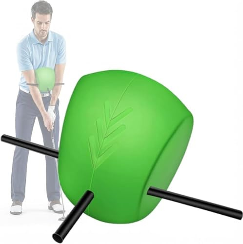 HoldOneLight Golfschwung-Trainingshilfe – Golf-Trainingsball – Einzigartiger Ausrichtungsstabkopf – Hilft beim Trainieren der richtigen Schwungtechnik