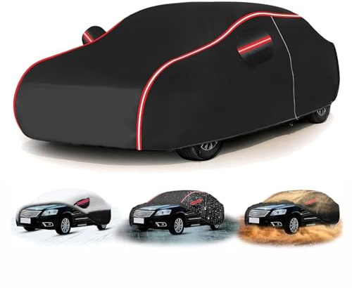 Autoabdeckung Vollgarage für Ford Focus Kombi 2022-(467,2x182,5x146,9cm),Dünnes Oxford-Gewebe,wasserdicht,schmutzabweisend,sonnenbeständig,für alle Wetterbedingungen geeignet