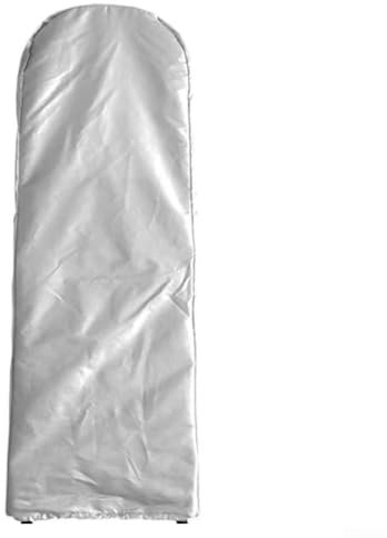 Lecreatekit Copertura per scale da esterno, in tessuto Oxford 210D, pieghevole, impermeabile, antipolvere, con coulisse regolabile (argento)