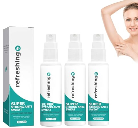 30g Antitranspirant Deo Spray Gegen Starkes Schwitzen, Antitranspirant Spray, Anti Schweiß Deo bei Hyperhidrose mit Langzeitschutz, für Männer & Frauen (3)