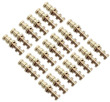 ROMISBABA Lot De 20 Sets De Manchons De Boulons De Table Goupilles D'alignement En Métal Pour Meubles Connecteurs De Table Dimensions 8x10x30 Mm Facile à Installer