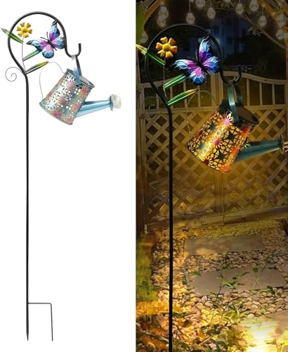 Acqua per irrigazione solare Luci - Lanterna da giardino esterno, lampada decorativa percorso | Illuminazione ambientale impermeabile per la festa di compleanno portico patio, percorso prato d