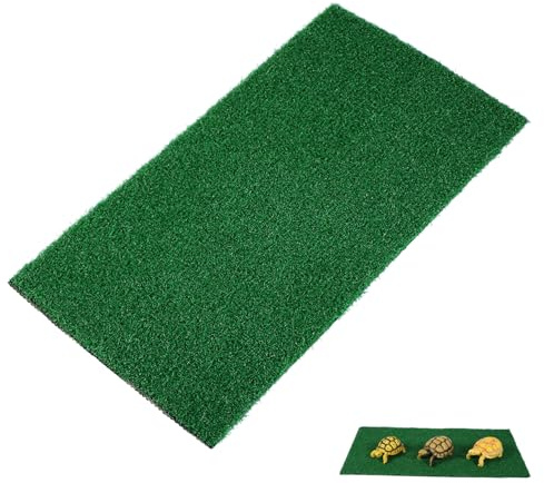 CORHAD Kunstrasen Matte für Schildkröten Sonnenplatz Robustes Langlebiges Fake Turf aus Verschleißfestem Dekorative Terrarien Aquariumdeko Pflegeleicht und Realistisch