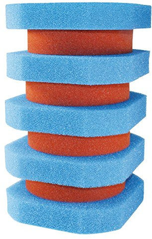 OASE 56111 Ersatzschwamm Set FiltoClear 11000, rot & blau - Ersatzfilterschwamm, Filterschwamm, Zubehör für FiltoClear