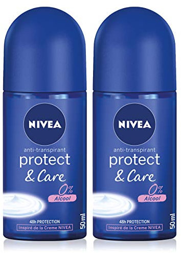 NIVEA Protect & Care Déodorant Roll-on 50 ml - Lot de 2