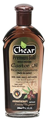 Chear Castor Oil 200ml for Hair Growth – Blend with Coconut, Rosemary, Black Seed, Olive, Sesame & Vitamin E – Scalp Treatment, Thickening Oil for Hair, Beard, Eyelashes & Eyebrows