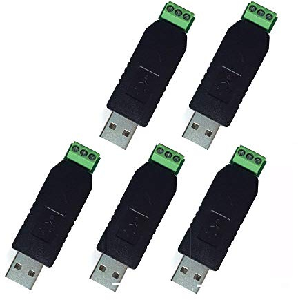 DollaTek 5Pcs USB 2.0 a RS485 Serial Converter Adapter CP2104 SN75176 protección Doble Fuse + TVS Estable Que FT232