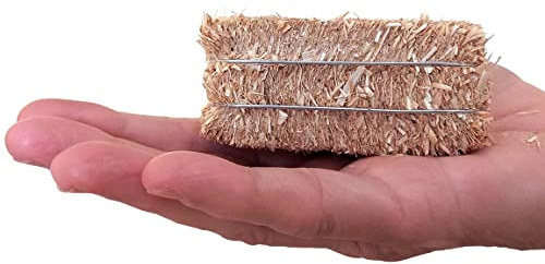Meyer Imports Mini Hay Bales - Small - (Pack of 12) Small Decorative Hay – for Craft/Farm/Halloween/Table Decoration - 2.5 x 1 Inches Each