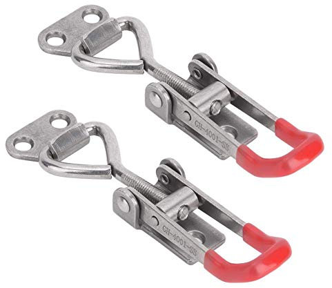 2 Pezzi Morsetto a Levetta Rapido, Toggle Morsetto Regolabile, Chiusura a Leva in Acciaio Inossidabile 304 Hasp Clip Clamp Attrezzo Manuale a Fibbia Rapido