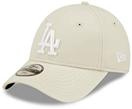 New Era Fan Kappe Kinder Los Angeles Dodgers MLB Teamlogo League Essential Beige 9Forty verstellbar - Youth