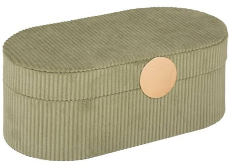 Atmosphera - Boîte à bijoux Enya - papier - vert - 25-5x10 cm