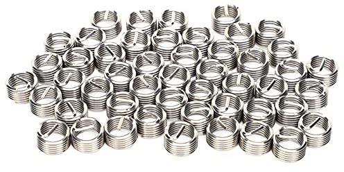 Gewindeeinsätze Set - 50 Stück Edelstahl Reduziermuttern M10x1.25 für präzise Reparaturen und Gewindeanpassungen